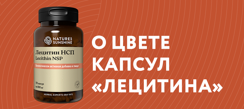 Официальное письмо о цвете капсул "Лецитина НСП"