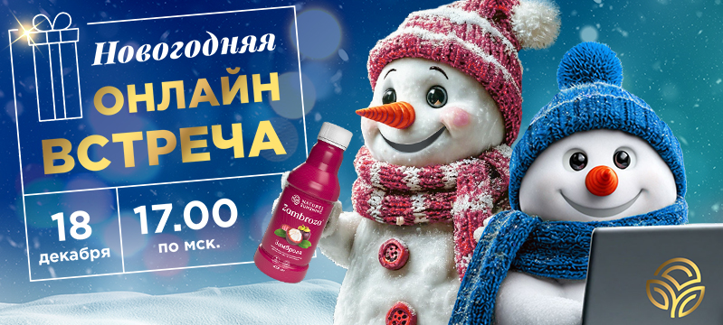 Новогодняя онлайн-встреча 18 декабря